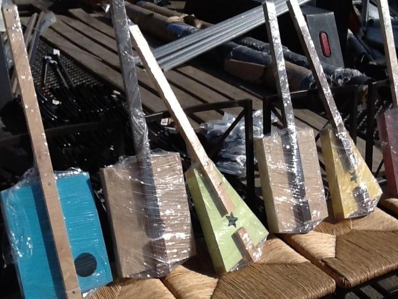 lot 8445 image: Five small guitar box ready for finishing make your own small guitar