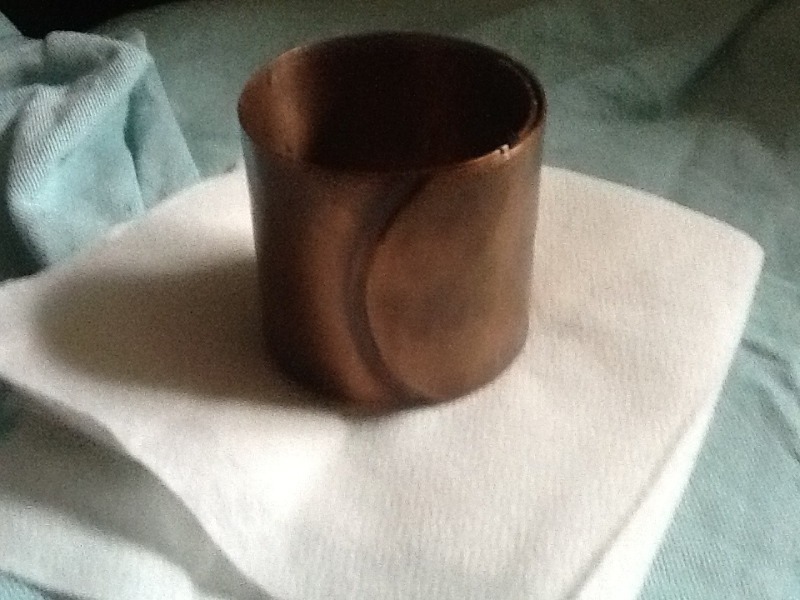 lot 94 image: 20 copper napkin holders very nice