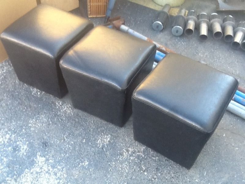 lot 14 image: Three very nice small footstools great accent pieces