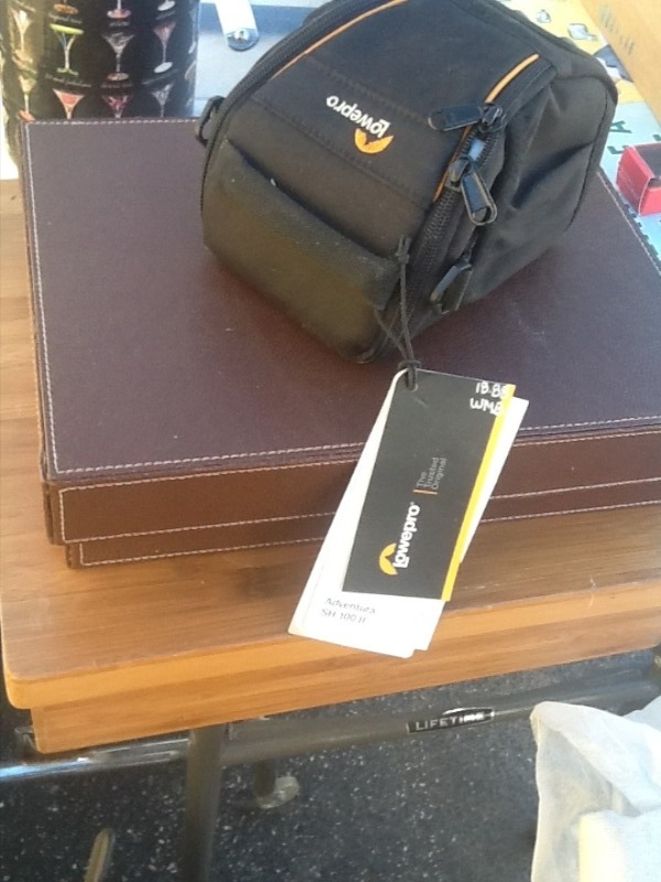 lot 24 image: Three items one bamboo box  leather comfort box and side packed storage