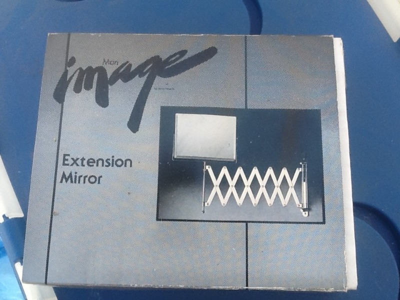 lot 51 image: New extension mirror great for showers make up area use your imagination Christmas gift