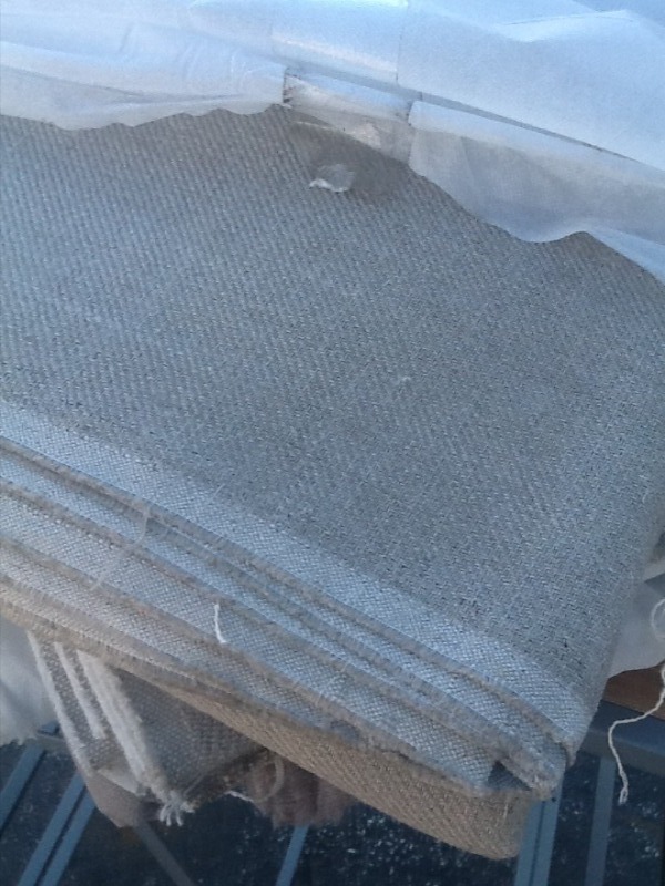 lot 233 image: Large bold of heavy duty fabric great for upholstery use your imagination