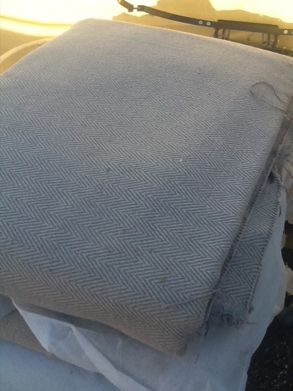 lot 238 image: Large bold of heavy duty fabric great for upholstery use your imagination