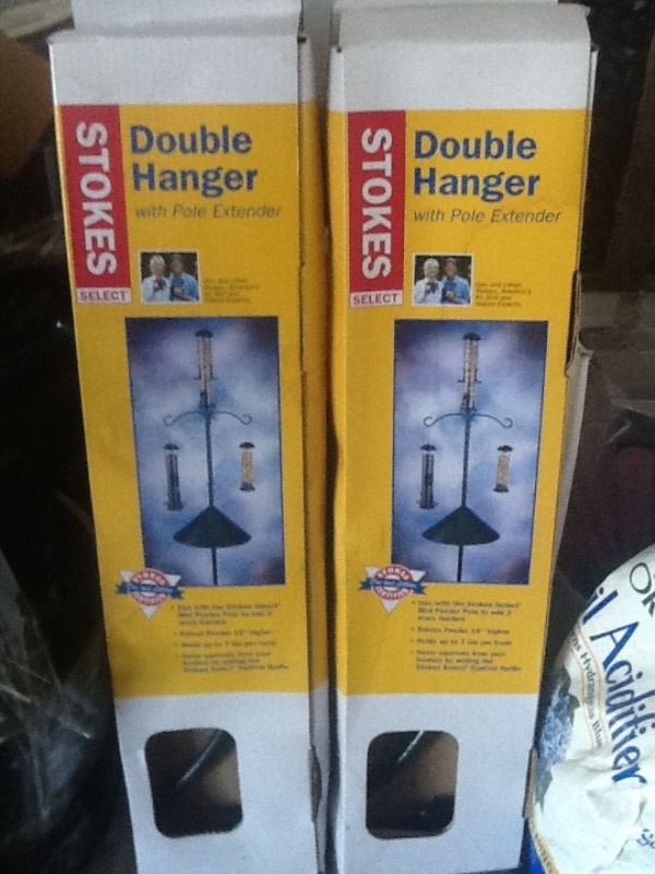 lot 273 image: Two double hangers for birdfeeders as pictured