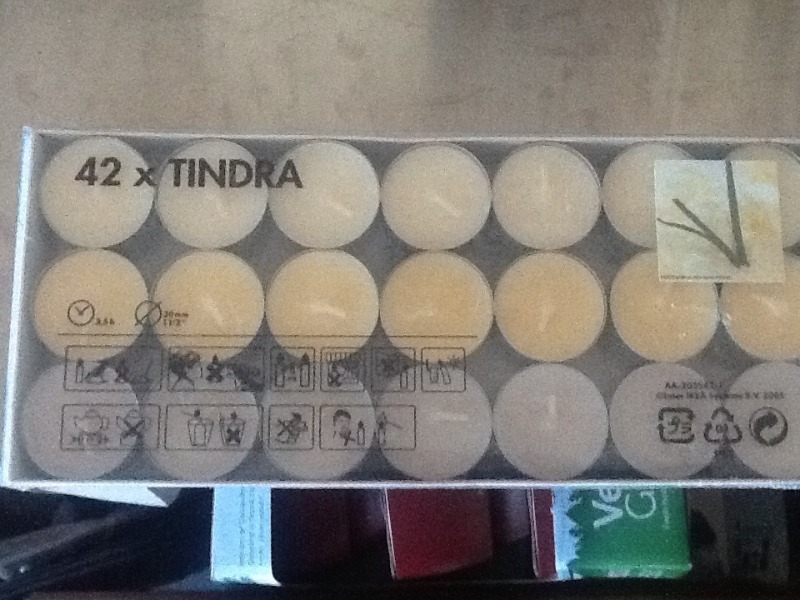 lot 287 image: Box of 42 scented tea candles great for the holiday season