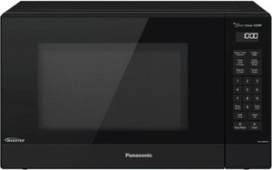 lot 51890 image: Panasonic - 1.2 Cu. Ft. 1200 Watt SN66KB Microwave with Inverter and Genius Sensor - Black - Retail $396.57