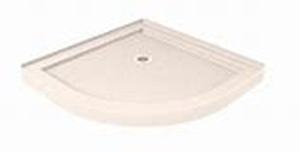 lot 51896 image: shower base corner standard drain 33.00x33.00$x4.00