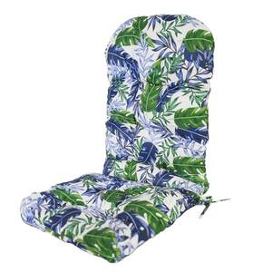 lot 1082 image: HPNSOTDR 47 x 19 inch Outdoor High Back Chair Cushion,Water Repellent,Fade Resistant,IndoorOutdoor Pads with Ties,blue-green leaves