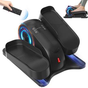 lot 3291 image: Under Desk Elliptical Electric Ellipse Leg Exerciser for Seniors Fully Assembled, Quiet & Portable Seated Pedal Exerciser with Remote Control & Hidden Handle