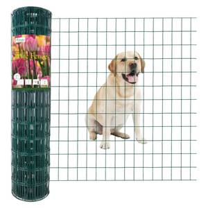 lot 3311 image: FOREHOGAR Green PVC Coated Welded Wire Fence 36 Inch x 50 Foot, 2 Inch x 3 Inch 16GA, Garden Border Fencing Roll Vinyl Coating Metal Wire Mesh for Yard Vegetable Plant Protection Poultry Netting
