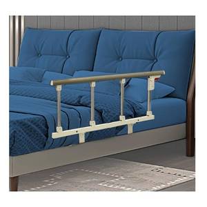 lot 3347 image: NEAUDE Bed Rails for Elderly Adults Seniors Bed Cane Assist Bar Railings Handle Bedside Rail Adjustable Safety Hospital Assistive Devices Guard Fall Prevention Handicap Grab Bar Support Rail - 37x14