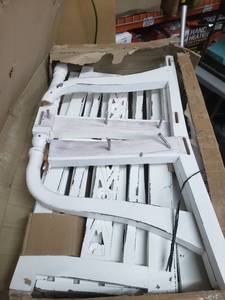 lot 5413 image: (Unbranded) Bed Frame (Parts Only) White