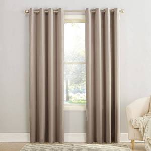 lot 5423 image: Sun Zero Madison Room Darkening Grommet Curtain Panel 54 x84 Stone