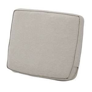 lot 9532 image: Classic Accessories Montlake Water-Resistant 21 x 22 x 4 Inch Patio Lounge Back Cushion, Heather Grey, Outdoor Loveseat Cushions
