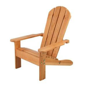 lot 9558 image: KidKraft Wooden Adirondack Childrens Outdoor Chair, Kids Patio Furniture, Honey, Gift for Ages 3-8 21.5 x 19.2 x 24.5