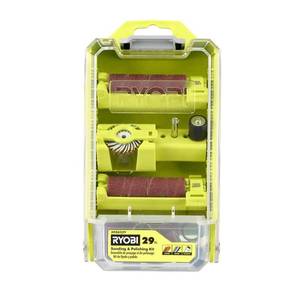 lot 9575 image: Rotary Tool 29-Piece Sanding and Polishing Kit (For Wood, Metal and Plastic)