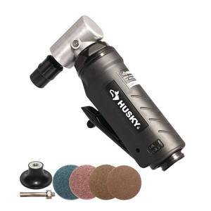 lot 9583 image: Husky 14 in. Angle Die Grinder with Accessory Kit (D)