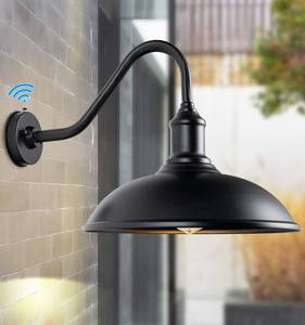 lot 9596 image: FORMAIMI 15in Large Barn Light- Dusk to Dawn Outdoor Gooseneck Industrial Light Waterproof Exteior Wall Mount is Ideal for Farmhouse, Warehouse,Storefront,Sign Lighting