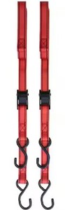 lot 1067 image: Husky 10Ft X 1In Cam Buckle Tie Down Straps With S-Hook. (3 Pack )