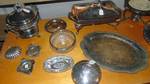 large lot of silver plated items