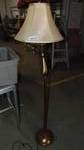 brass floor lamp w/shade