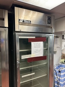 lot 2037025 image: True Pass-Thru Glass FrontGlass Rear Swing Doors Refrigerator