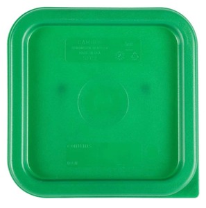 lot 2037109 image: Culinary Essentials by Cambro SFC2452 CamSquare Storage Container Lid, Kelly Green, 2 & 4 qt.