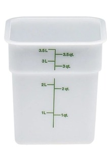 lot 2037151 image: Food Storage Container  3.5 L  White Container- Used