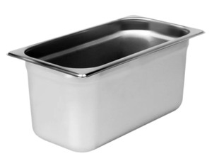 lot 2037161 image: Carlisle 607136 DuraPan 13 Size 6 Deep Anti-Jam Stainless Steel Steam Table -USED
