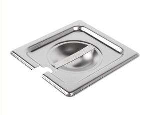 lot 2037195 image: 16 Size Slotted Stainless Steel Steam Table  Hotel Pan Cover -USED