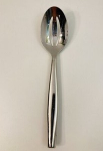lot 2037215 image: Commerical Kitchen Pierced Serving Spoon 11 12 inches - USED