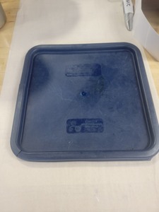 lot 2037223 image: Navy Blue Container Lids 11 x 11inches -USED