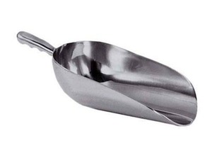 lot 2037231 image: Commerical Kitchen Aluminum Grain Scoop- USED