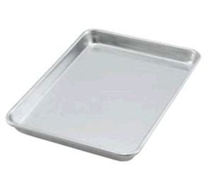 lot 2037260 image: Commercial Kitchen 12x17 inches Stainless Steel Baking Sheet Pan -USED