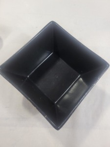 lot 3626074 image: Square Dinner Bowl 5in x 5in -Black