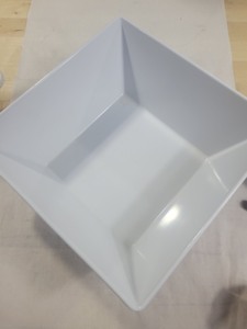 lot 3626088 image: Square Dinner Bowl, 9in x 9in-White