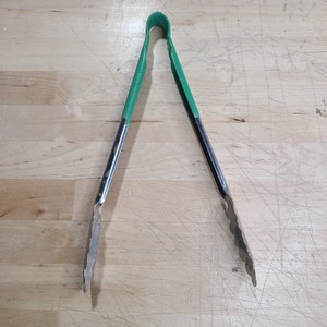 lot 3626304 image: Commercial Kitchen Stainless Steel 12in Tongs (Handle Color May Vary)