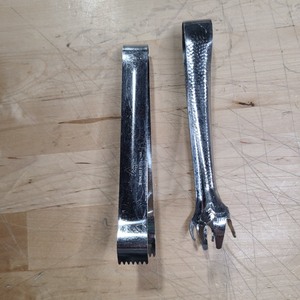 lot 3626319 image: Commercial Kitchen Stainless Steel 8in Ice Tongs