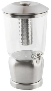 lot 3626461 image: 2-12 Gallon Stainless Steel Beverage Dispenser NO BASE OR INSERT
