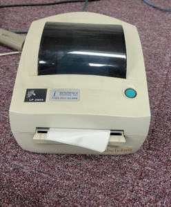 lot 3625126 image: Zebra LP2844 120765-001 USB Thermal Label Printer Monochrome With Cord