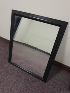 lot 3625201 image: Black wall mirror 23 x 19