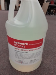 lot 3625206 image: 1 gal. Subtractive plate developer solution (film development solution)