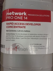 lot 3625210 image: 1.25 gal Rapid access developer concentrate (film development solution)
