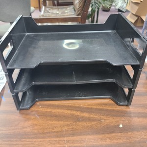 lot 3625246 image: 3 Tier Paper Sorter - Black