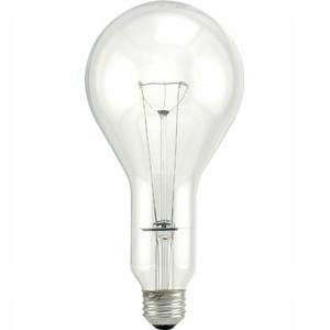 lot 3625347 image: Sylvania Clear Basic Light Bulb 300W PS30