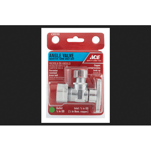 lot 3625375 image: Ace 58 in. Dia. x 38 in. Dia. Brass Shut-Off Valve