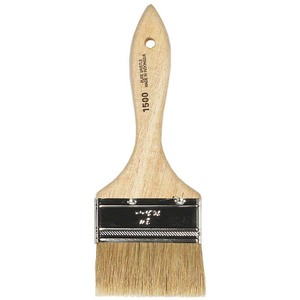 lot 3625399 image: Linzer White Chinese Bristle Paint Brush 38 in Thick 3 in Wide Wood Handle - (449-1500-3)