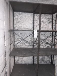 lot 3625484 image: Black Metal Shelving Unit 8x3x3 (each section separate)