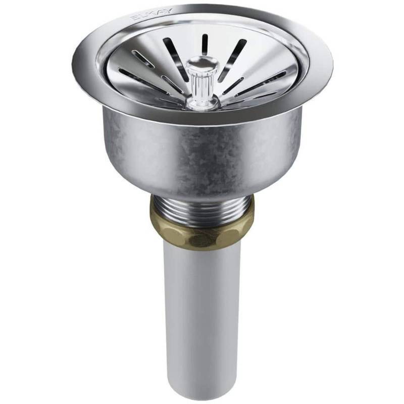 lot 42651 image: Elkay LKPDQ1CR Quartz Perfect Drain Chrome Retail $60