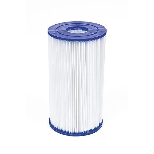 lot 42668 image: Bestway 58095E Type IV or Type B Replacement Cartridge for 2500 Gallon Per Hour Filter Pumps to Keep Pool Water Clean and Clear